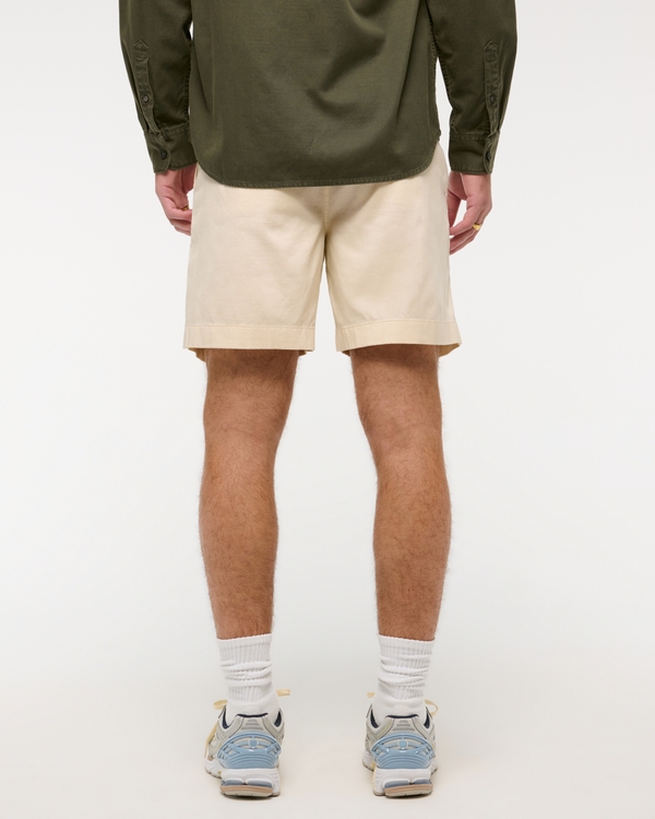 Cotton-Blend Pleated Short