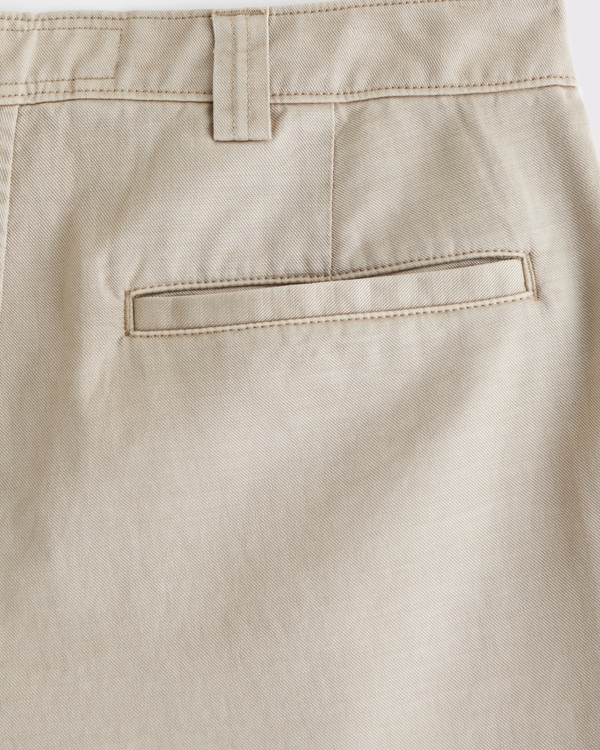 Cotton-Blend Pleated Short