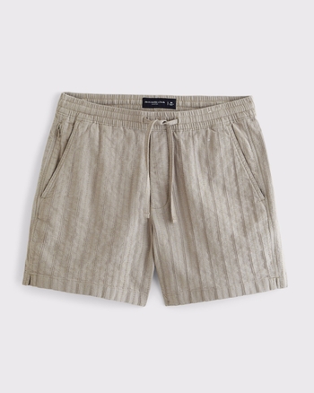 Textured Pull-On Short