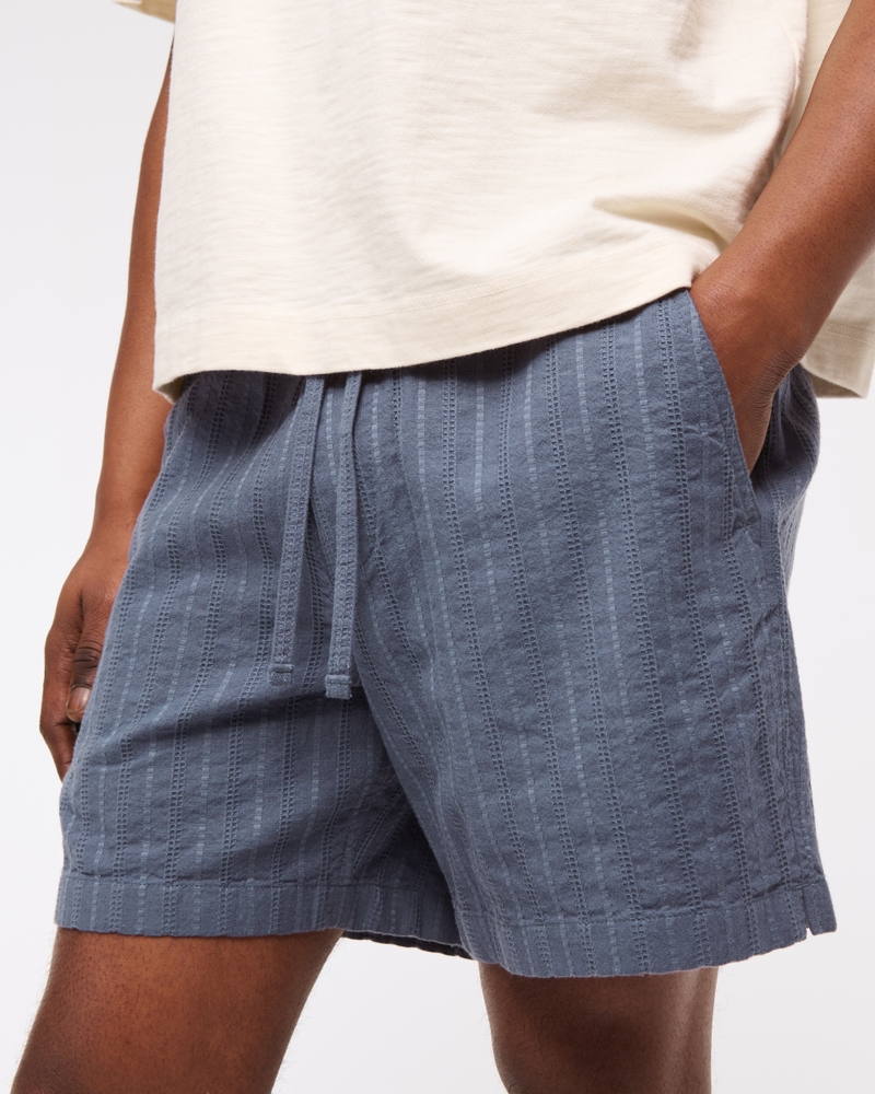 Textured Pull-On Short