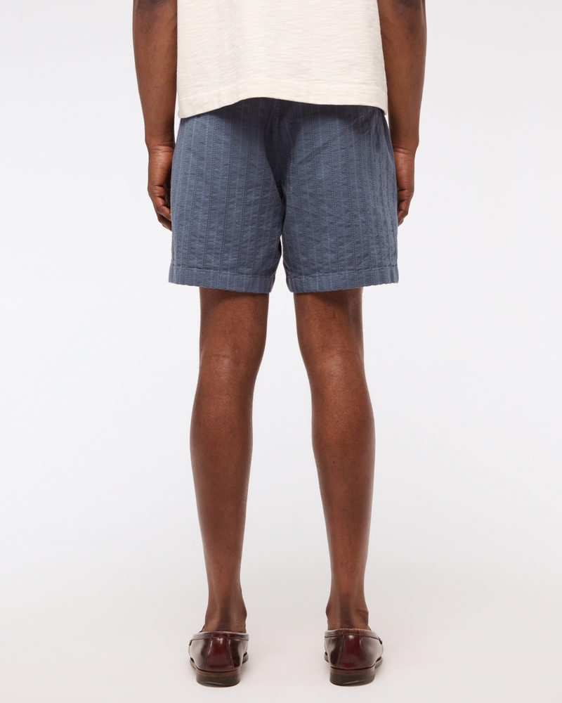 Textured Pull-On Short