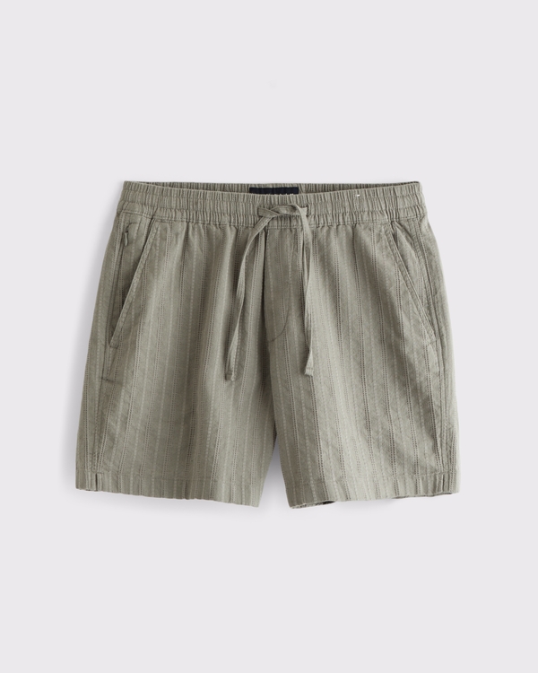 Textured Pull-On Short