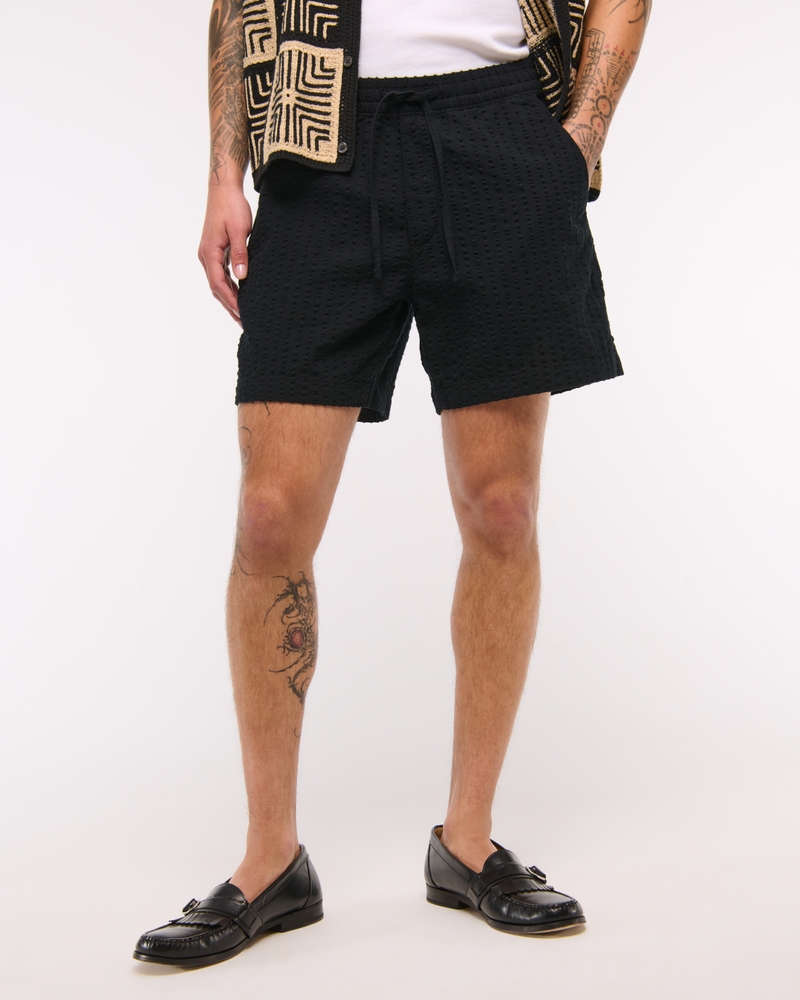 Seersucker Pull-On Short