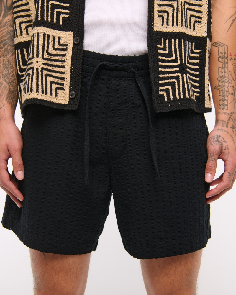 Seersucker Pull-On Short