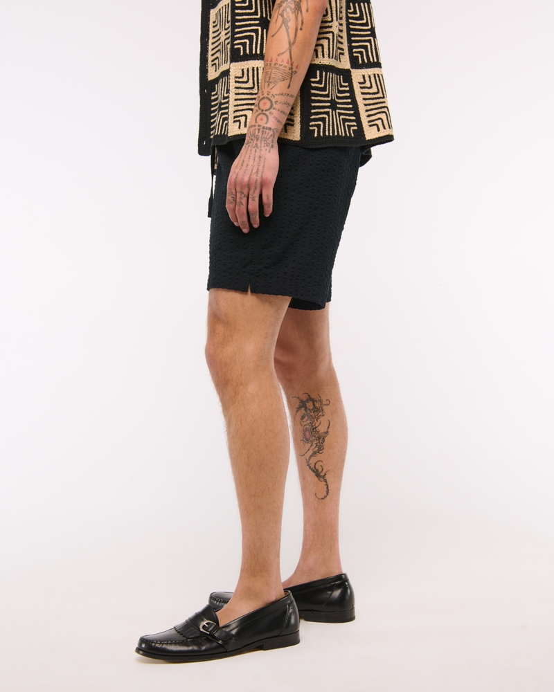 Seersucker Pull-On Short
