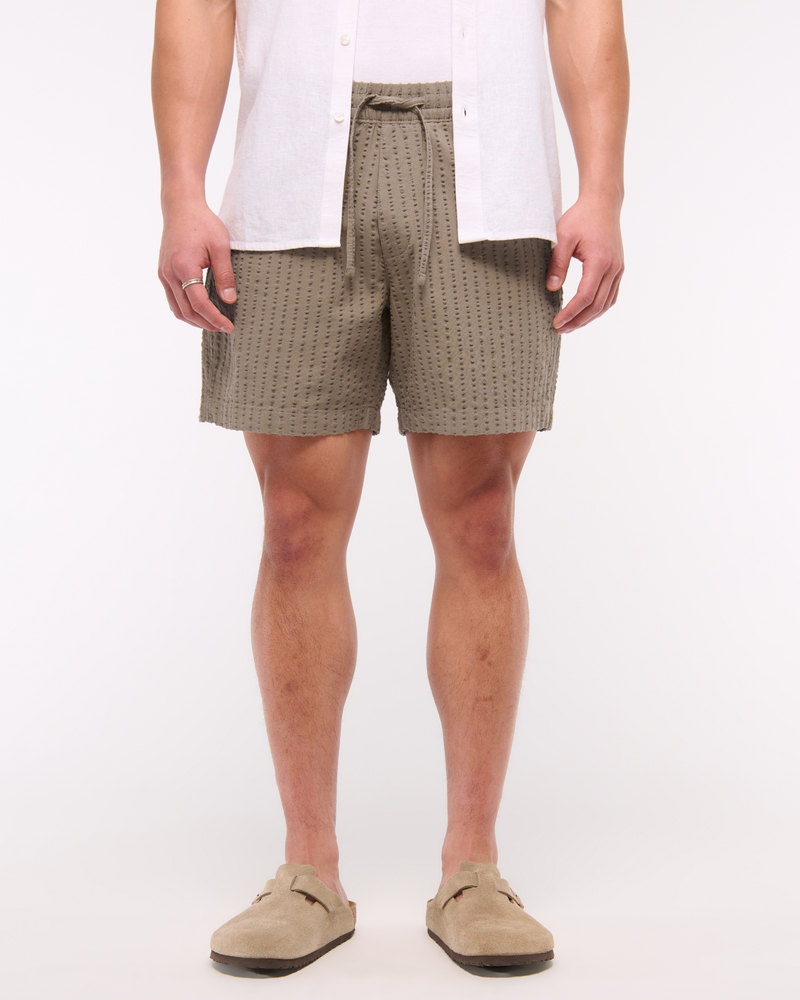 Seersucker Pull-On Short