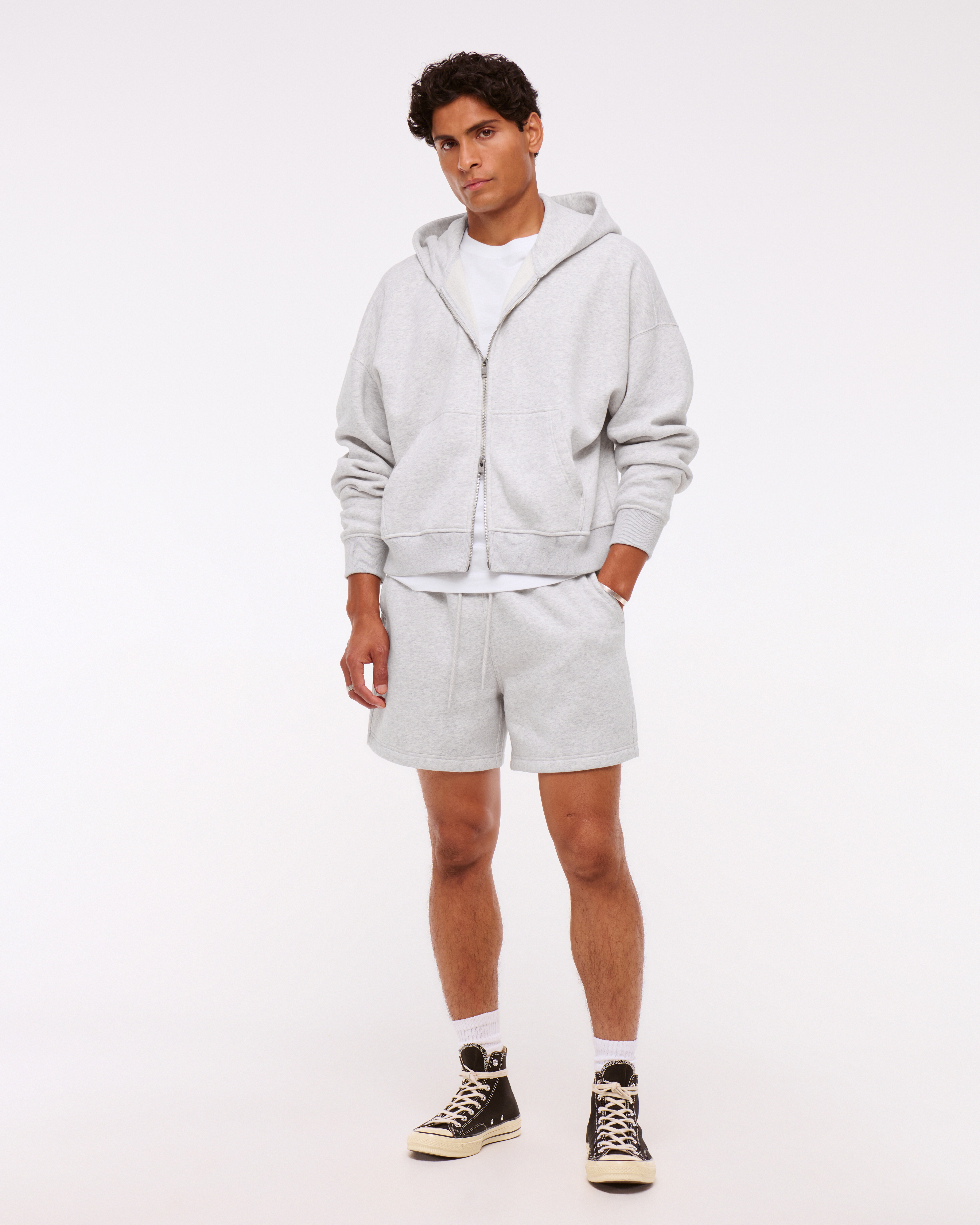 Abercrombie & Fitch Essential Short In Gray