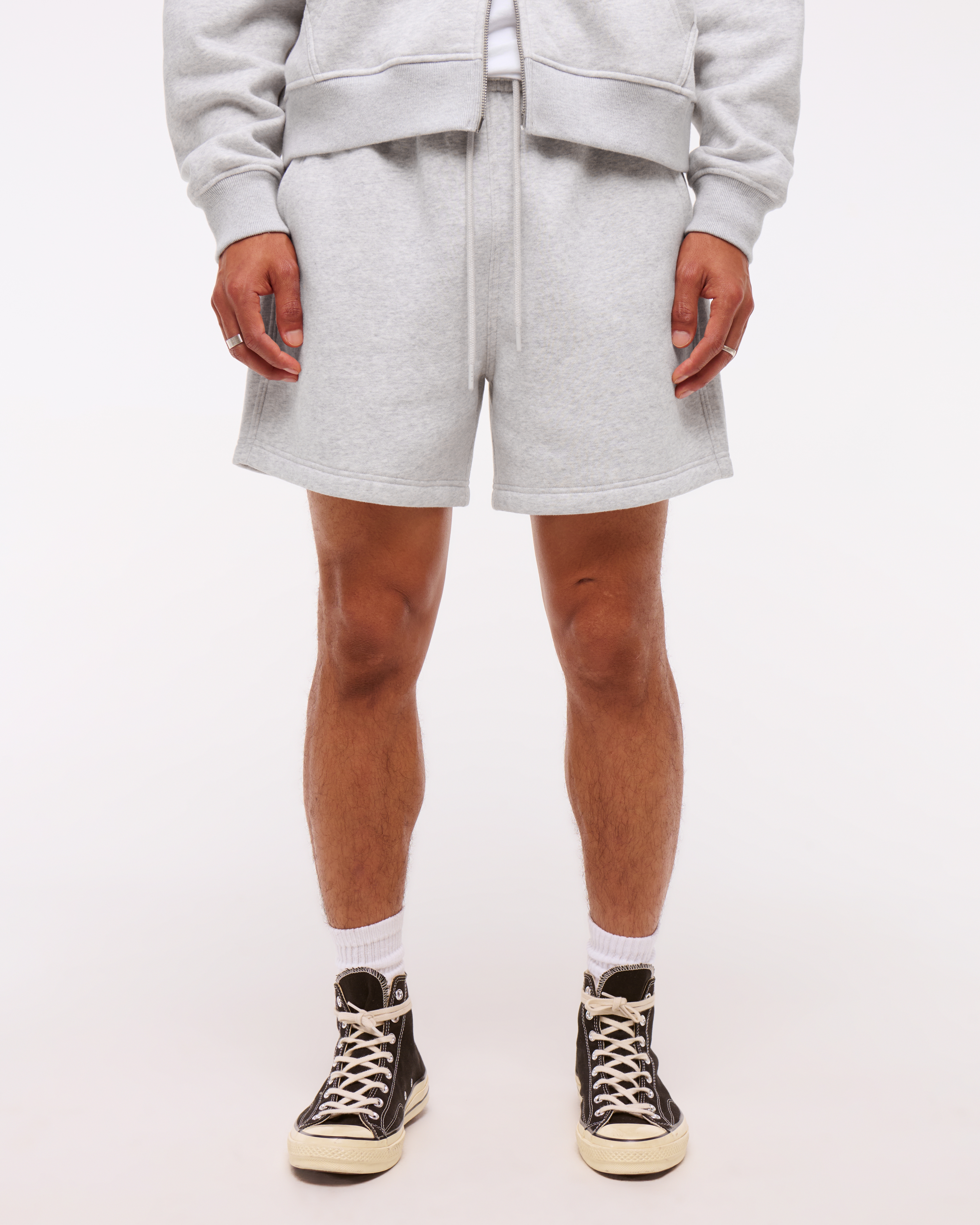 Abercrombie & Fitch Essential Short In Gray