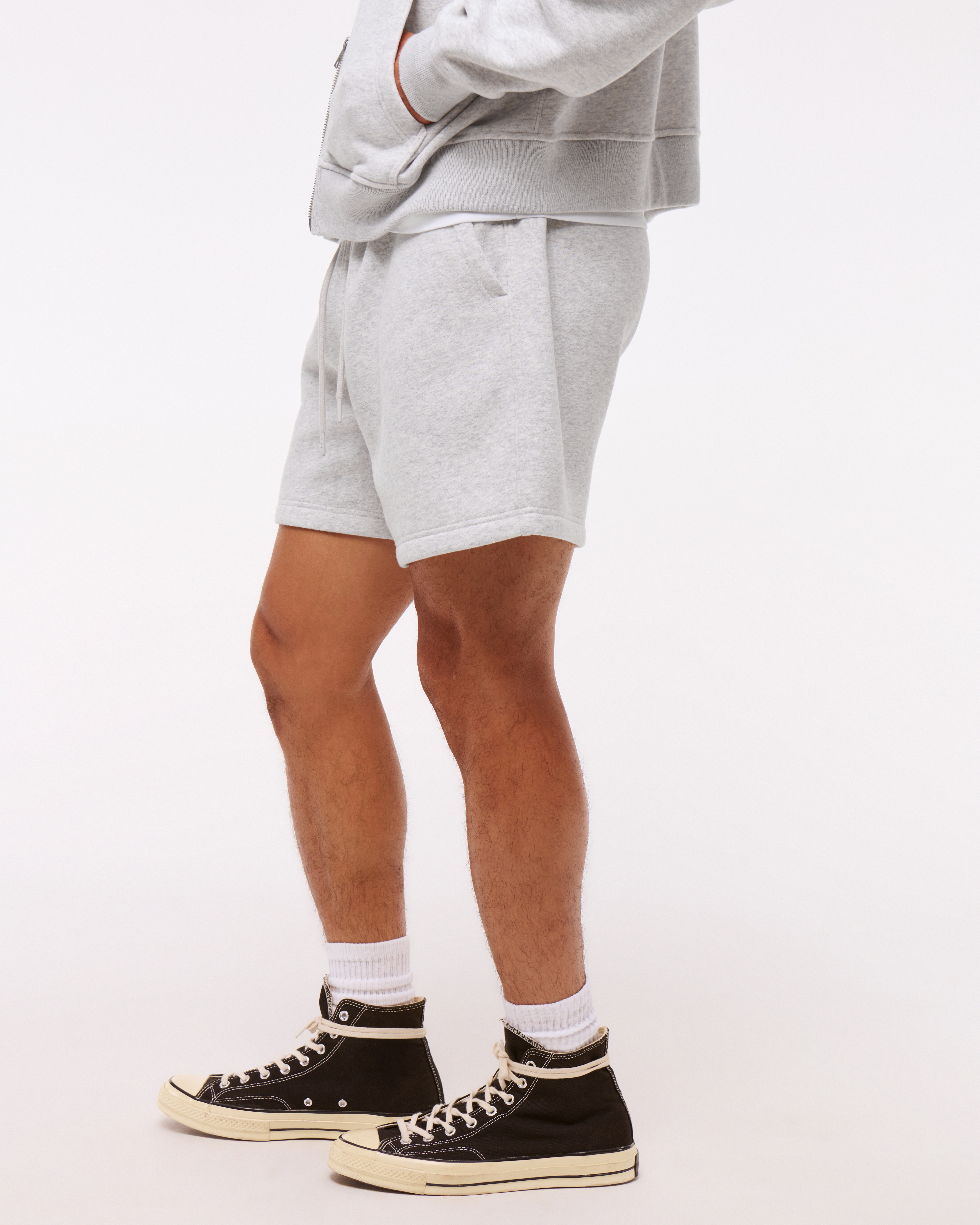 Abercrombie & Fitch Essential Short In Gray