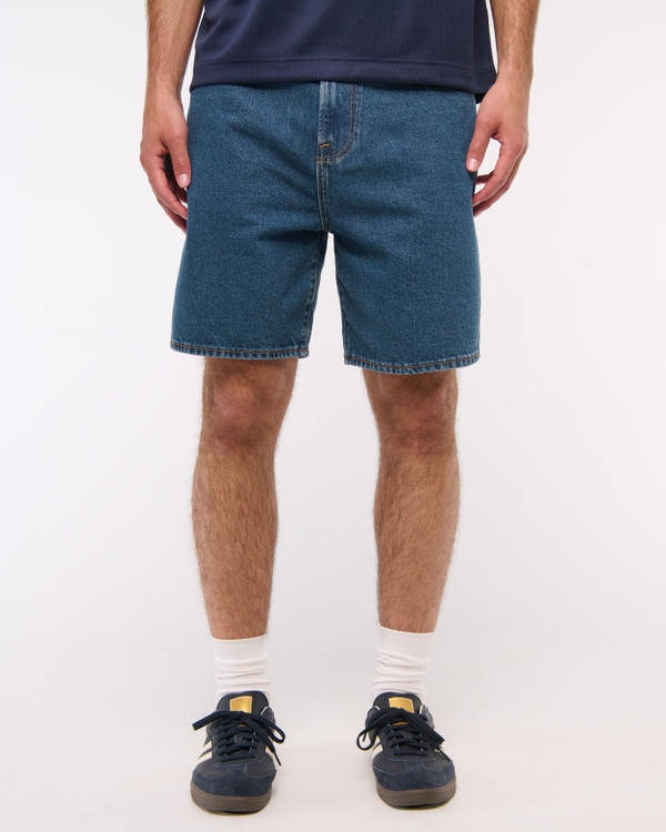 Loose Denim Short, Medium Wash view 2