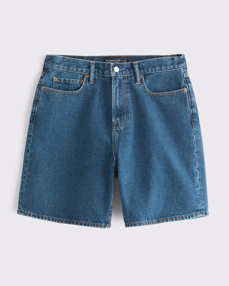 Men's Loose Denim Short | Men's Clearance | Abercrombie.com