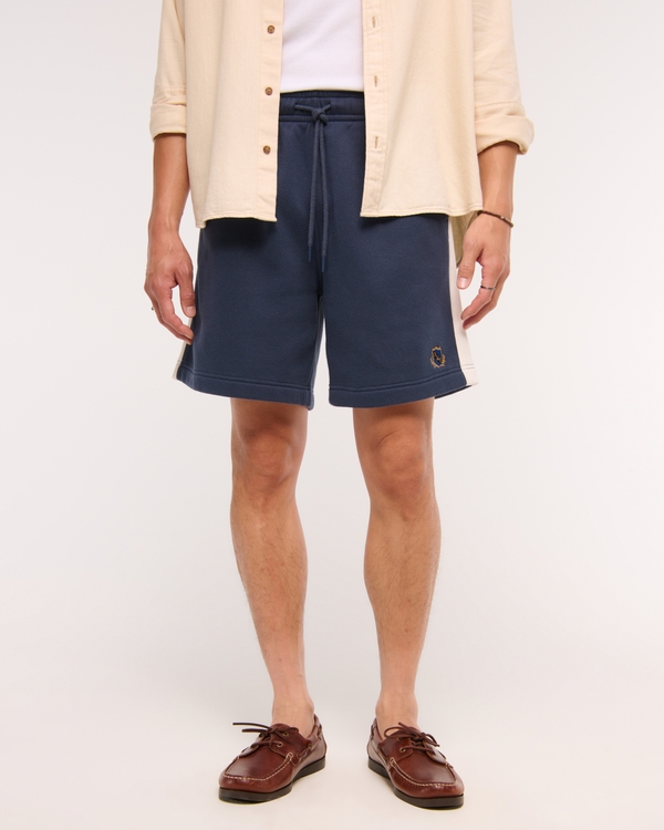 クレストロゴ フリースショートパンツ, Navy Dd view 2