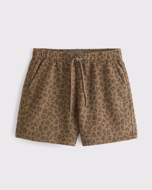 Essential Short, Brown Leopard Print view 1