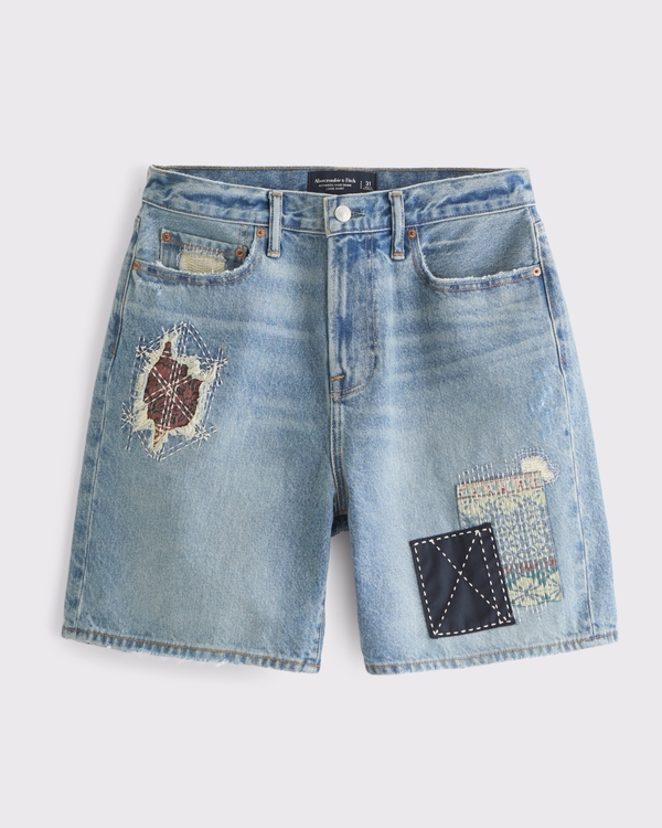 Loose Denim Short, Light Wash view 1