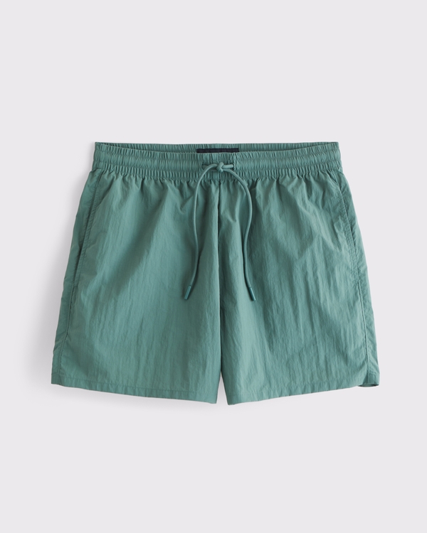 Nylon Pull-On Short, Deep Sage view 1