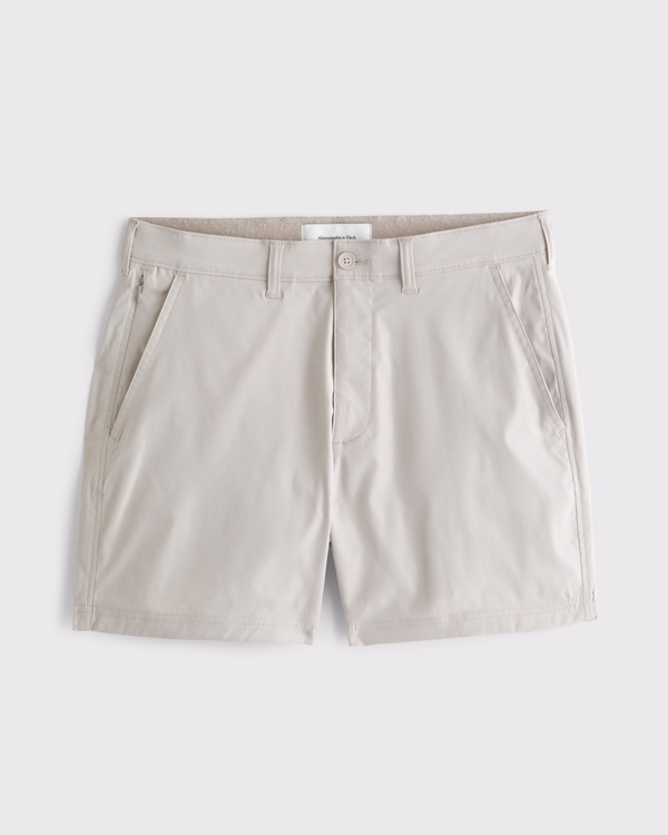 A&F Go-To Plainfront Short, Ash view 1