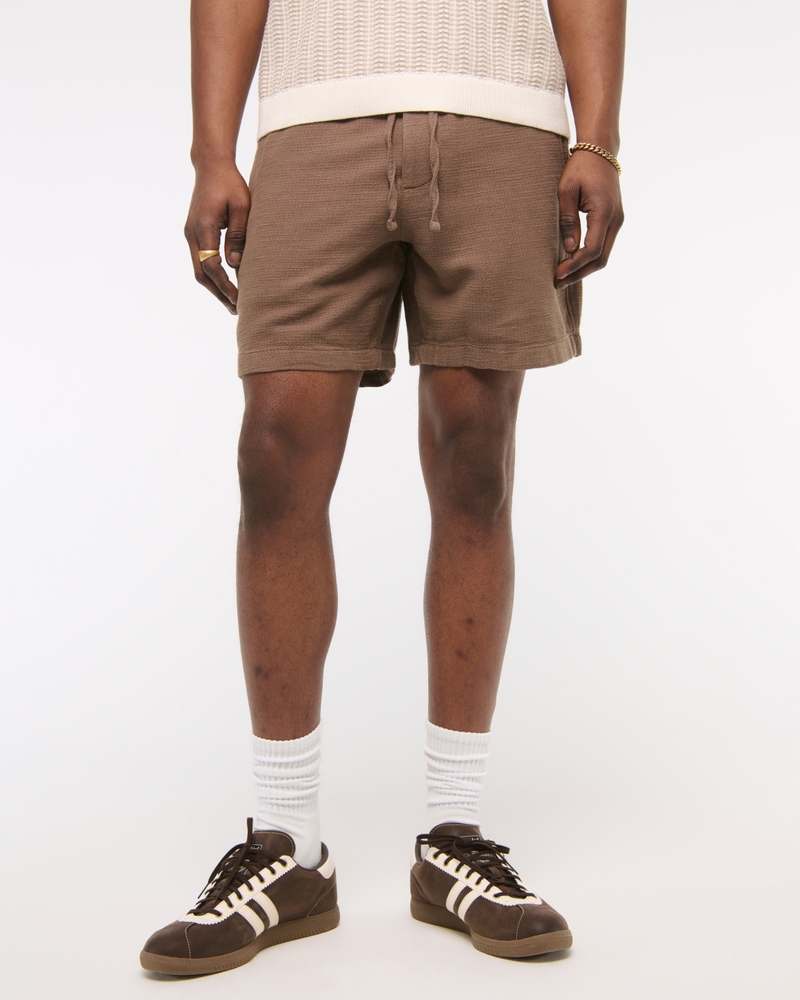 Cotton Texture Pull-On Short