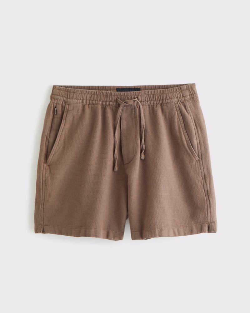 Cotton Texture Pull-On Short
