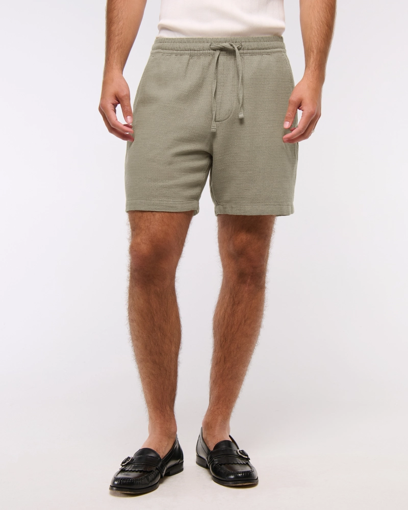 Cotton Texture Pull-On Short
