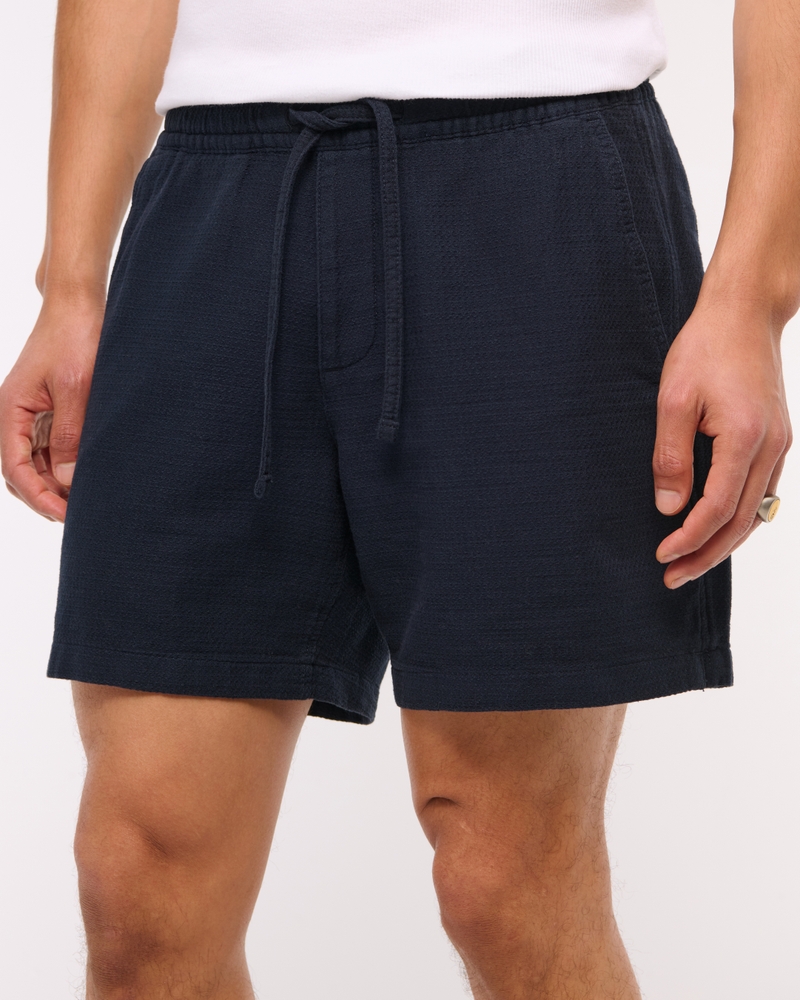 Cotton Texture Pull-On Short