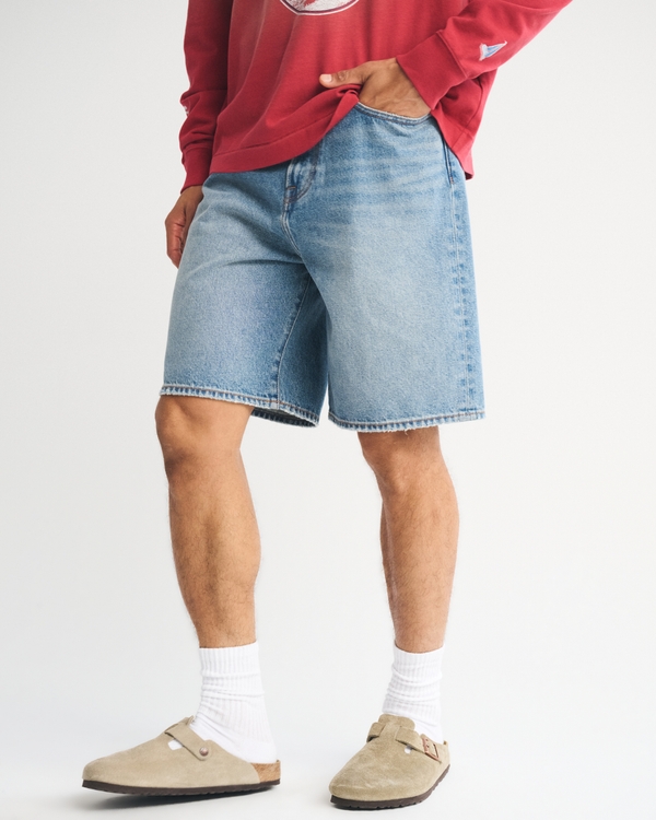 Baggy Denim Short, Medium Wash view 2