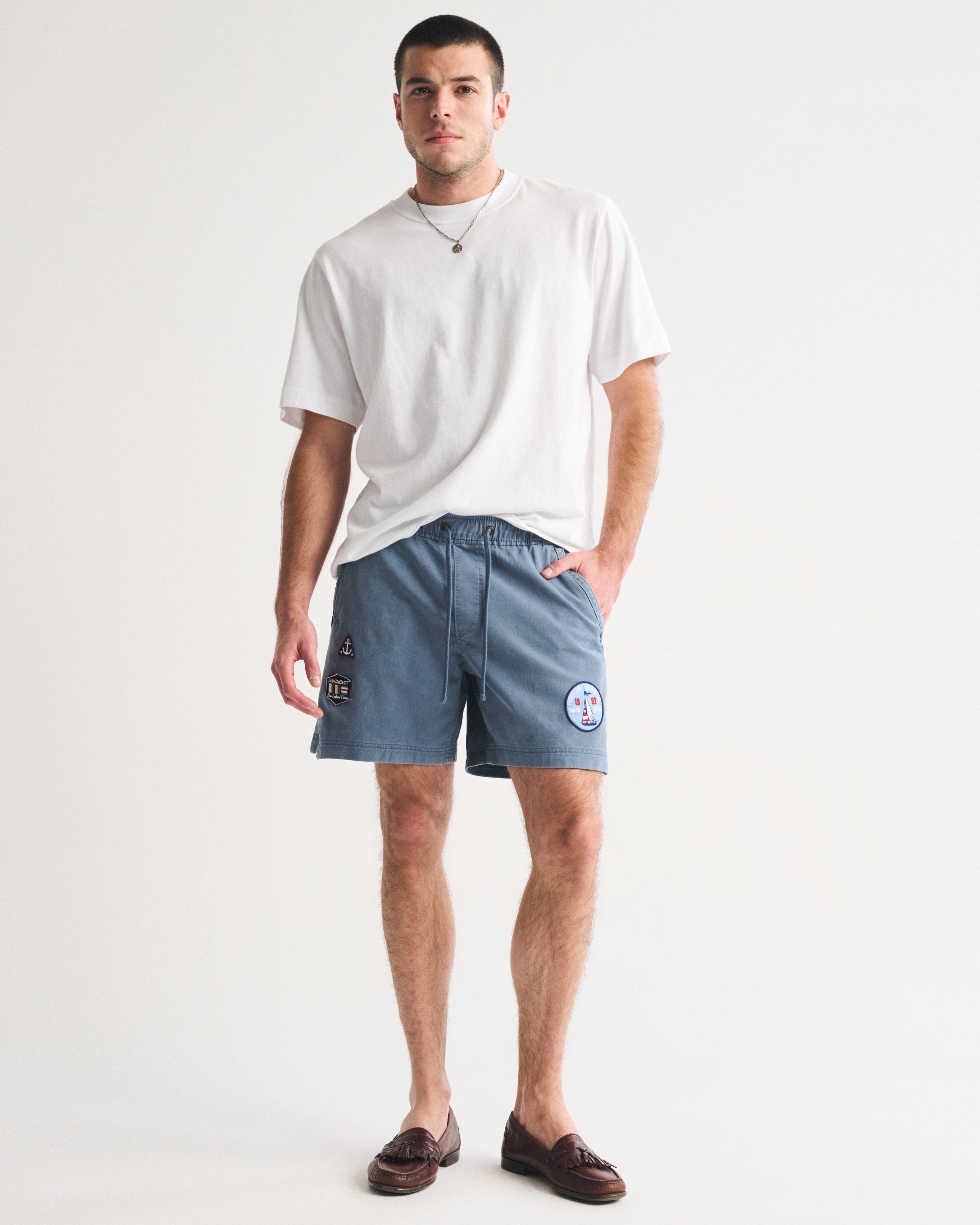 Мужские брюки Abercrombie & Fitch Sea Fade Pull-On Short — фото 2