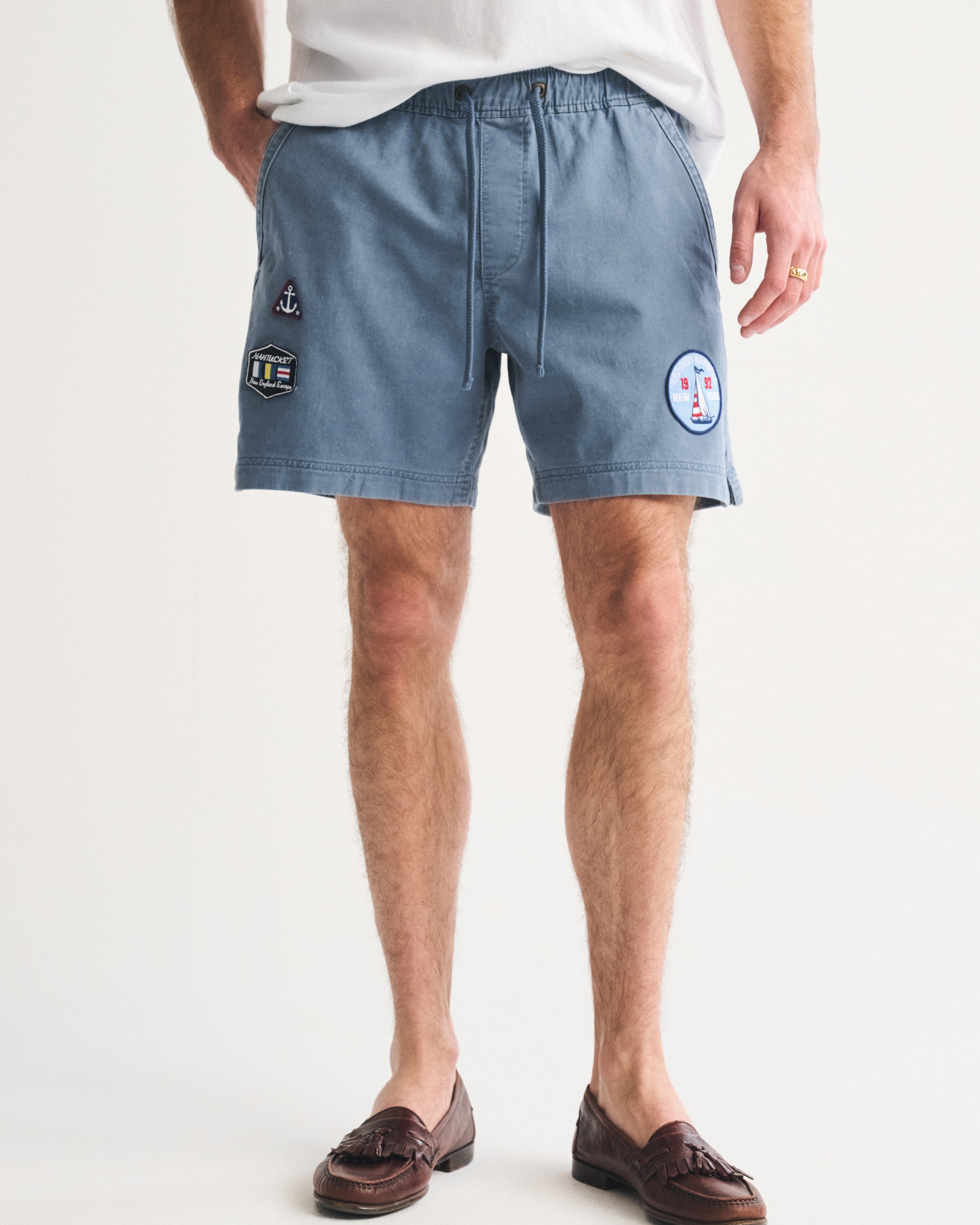 Мужские брюки Abercrombie & Fitch Sea Fade Pull-On Short — фото 3