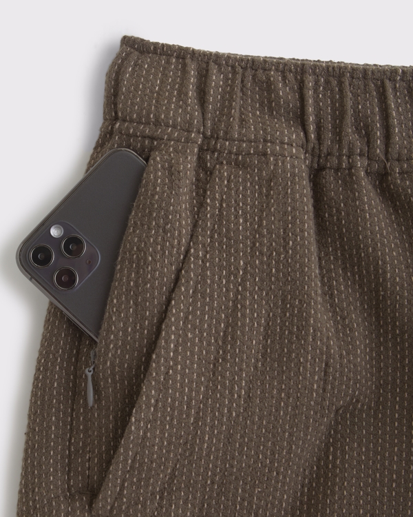 Textured Pull-On Short