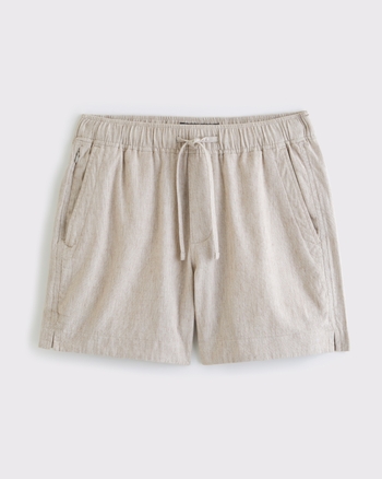 Linen-Blend Pull-On Short from Abercrombie & Fitch - $49.99