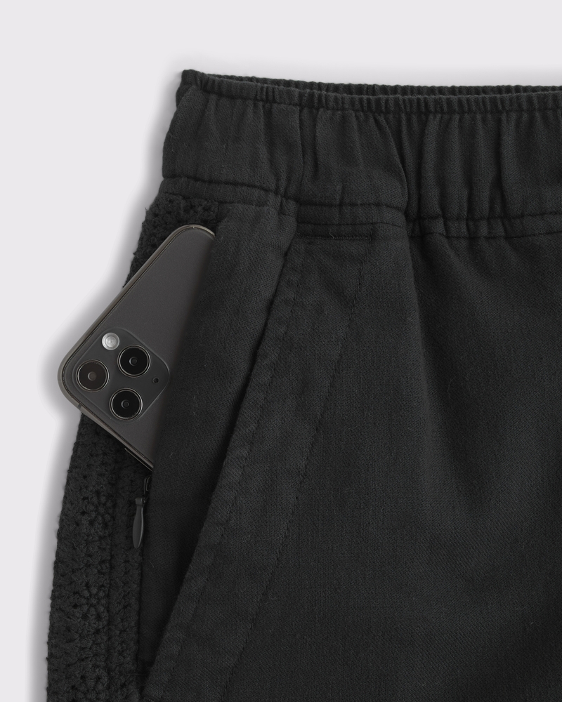 Linen-Blend Pull-On Short