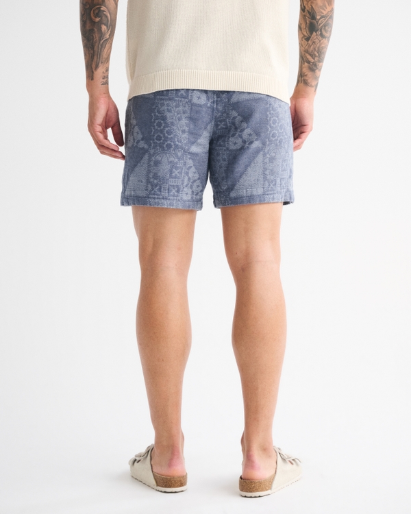 Linen-Blend Pull-On Short