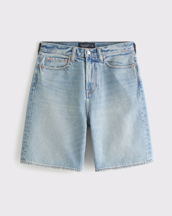 Baggy Denim Short, Light Wash view 1
