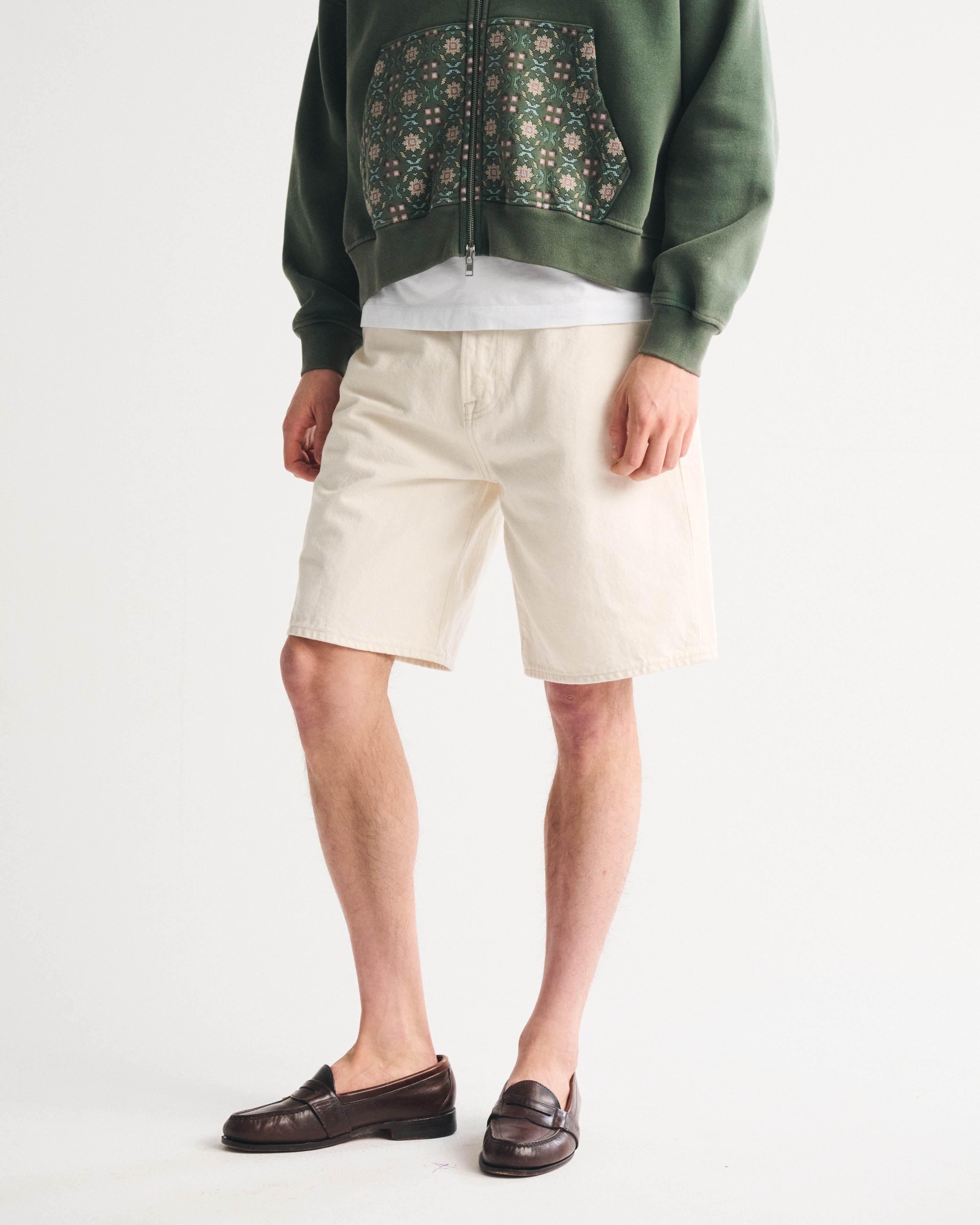 Мужские джинсы Abercrombie & Fitch Baggy Denim Short — фото 3