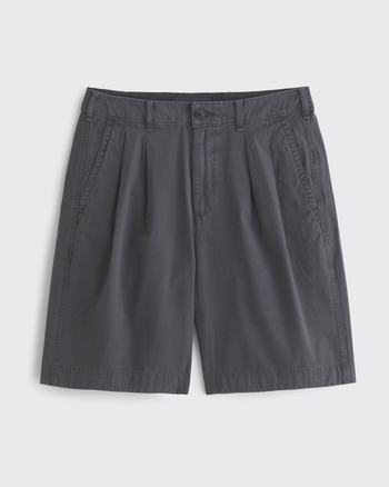 Baggy Poplin Plainfront Short
