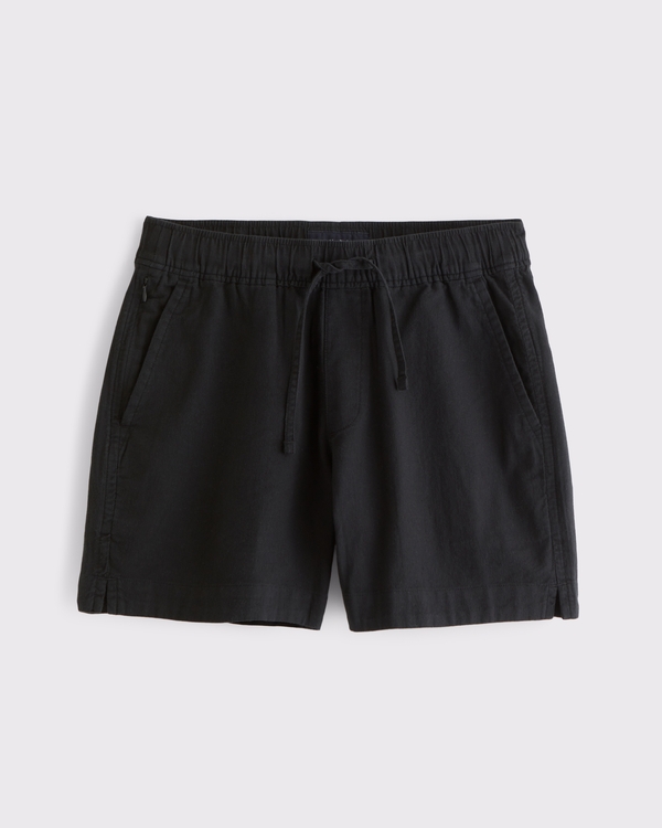 Textured Pull-On Short