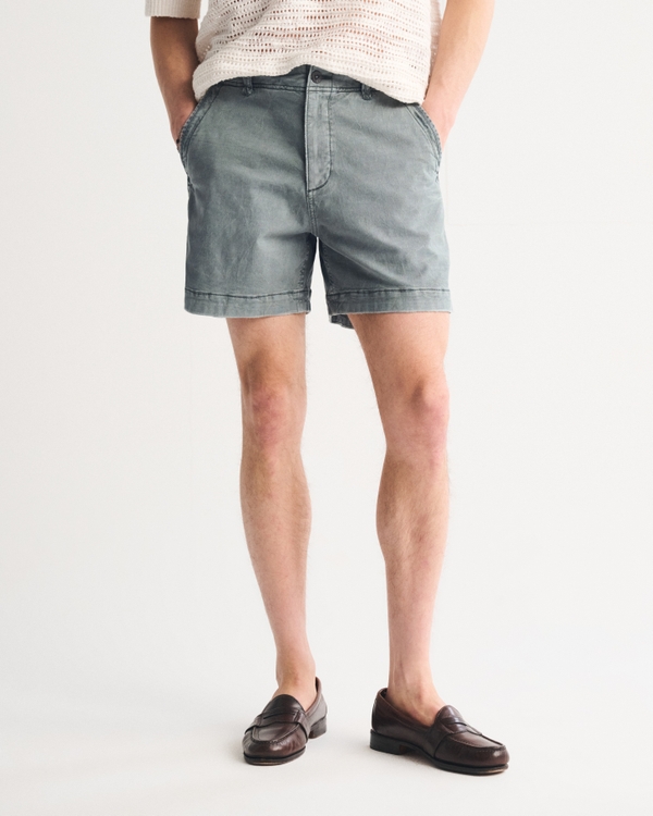 Sea Fade Plainfront Short, Sage Green view 2