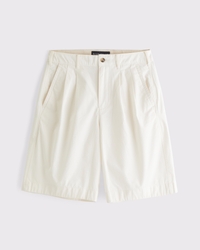 Baggy Poplin Plainfront Short