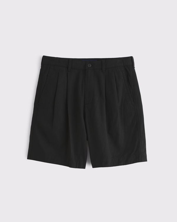 Baggy Fixed Waist Short, Black view 1
