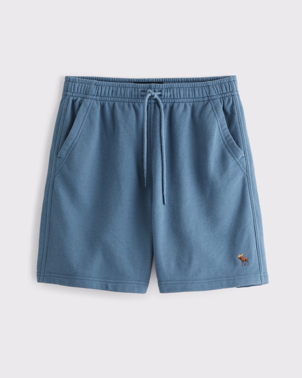 Signature Symbol Frottee-Shorts, Dunkler Himmel view 1