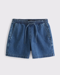 Denim Pull-On Short