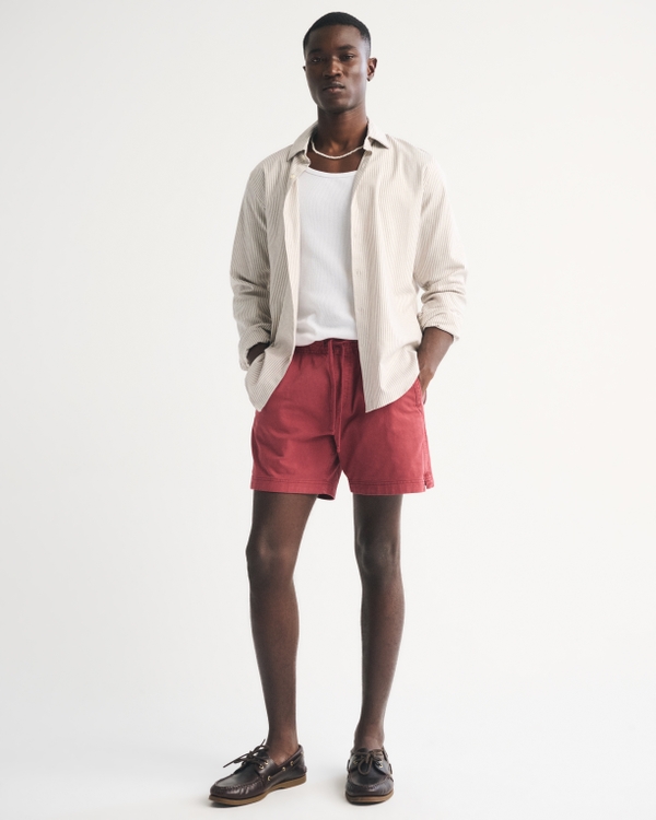 Sea Fade Pull-On Short, Red view 1