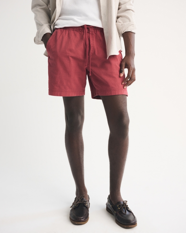 Sea Fade Pull-On Short, Red view 2