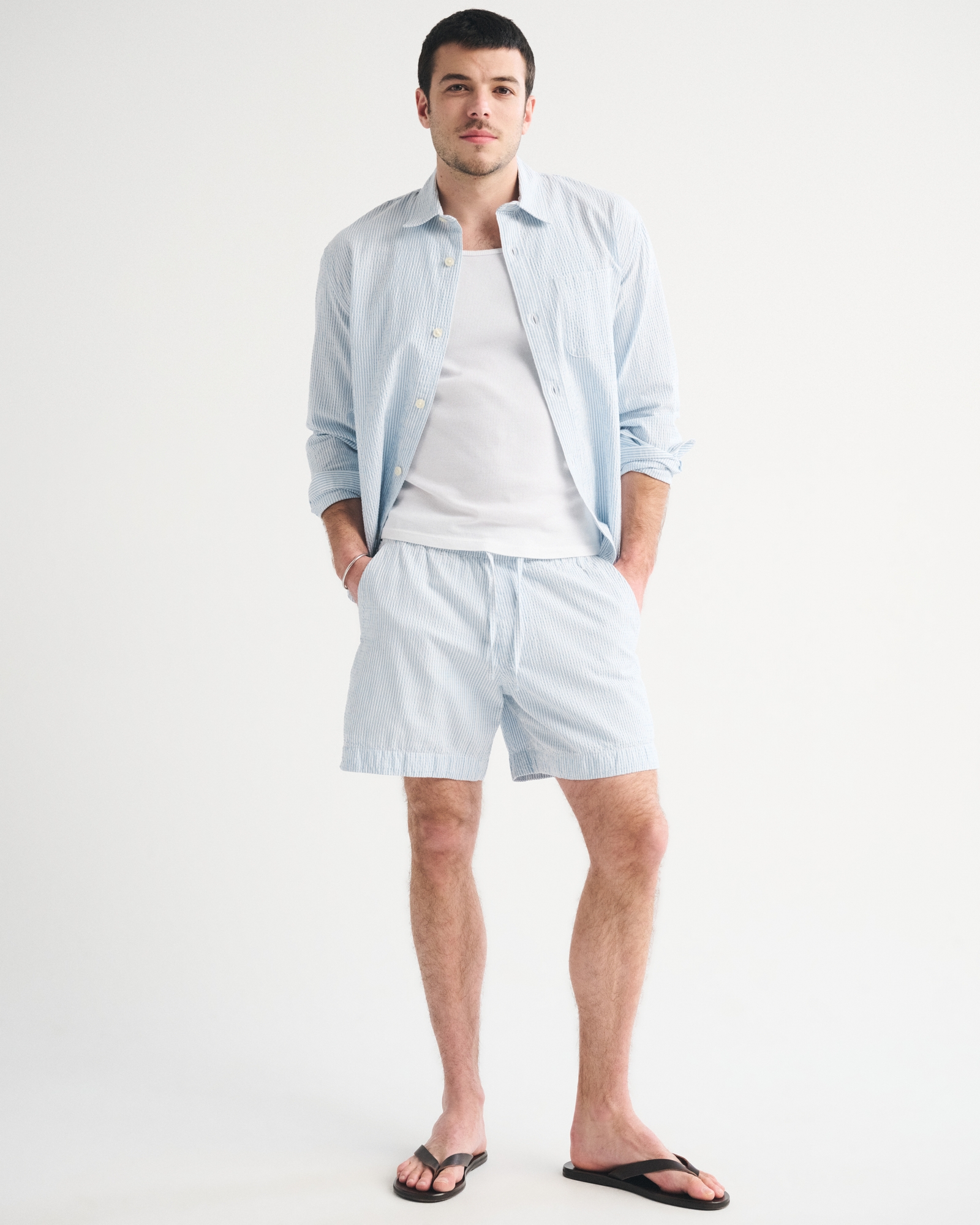 Seersucker Pull-On Short