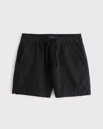 Textured Pull-On Short