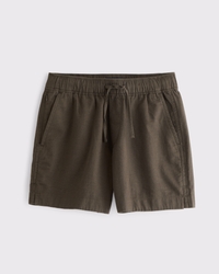 Linen-Blend Pull-On Short