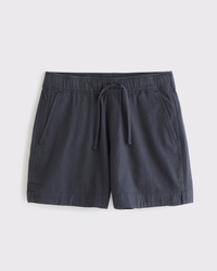 Linen-Blend Pull-On Short