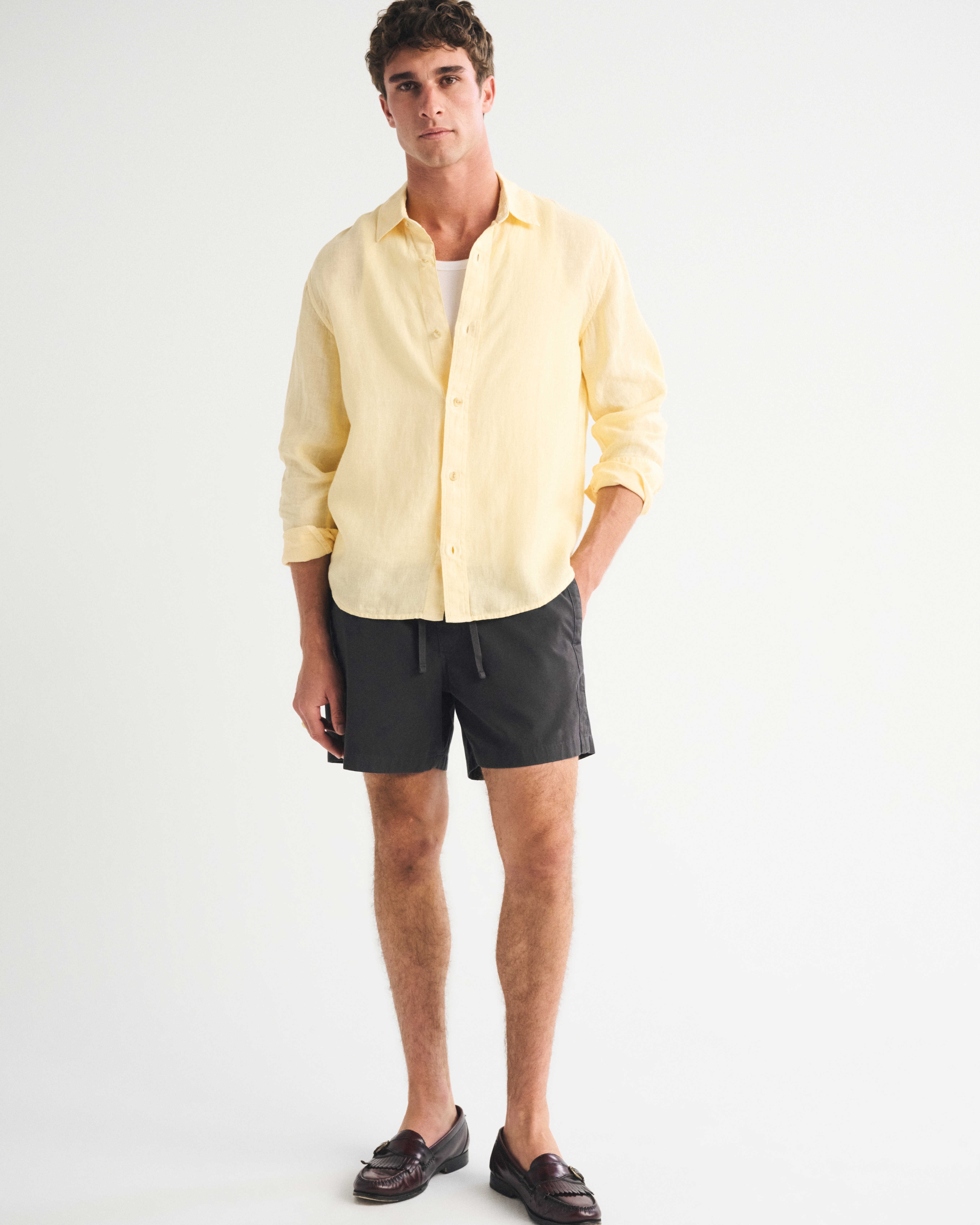 Мужские брюки Abercrombie & Fitch Poplin Pull-On Short — фото 2