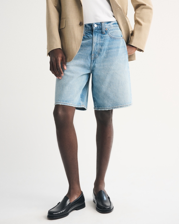 Baggy Denim Short, Light Wash view 2