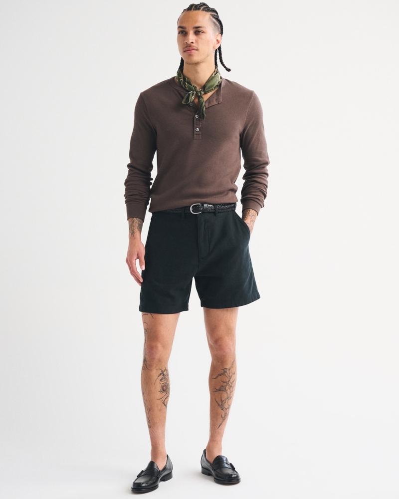 100% Cotton Plainfront Short - thumbnail 2