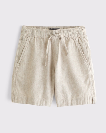 Linen-Blend Pull-On Short from Abercrombie & Fitch - $65